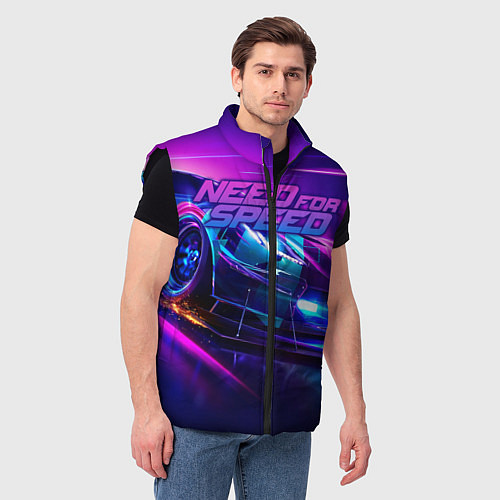 Мужской жилет Need for Speed / 3D-Черный – фото 3