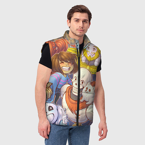 Мужской жилет UNDERTALE / 3D-Черный – фото 3