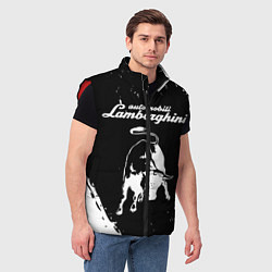 Мужской жилет Lamborghini, цвет: 3D-красный — фото 2