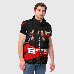 Мужской жилет BTS, цвет: 3D-красный — фото 2