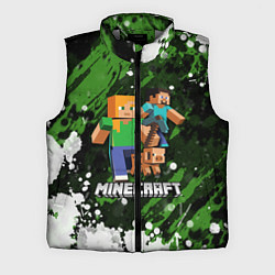Мужской жилет Minecraft Майнкрафт, цвет: 3D-светло-серый
