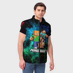 Мужской жилет Minecraft Майнкрафт, цвет: 3D-красный — фото 2