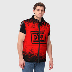 Мужской жилет ДДТ Лого, цвет: 3D-светло-серый — фото 2