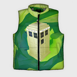 Мужской жилет CRAZY TARDIS, цвет: 3D-светло-серый