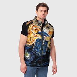 Мужской жилет Van Gogh Tardis, цвет: 3D-черный — фото 2