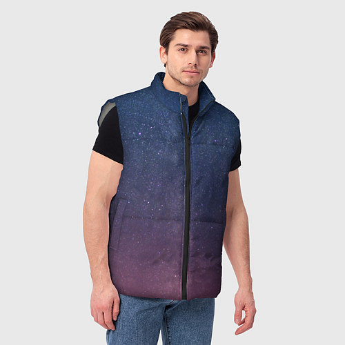 Мужской жилет Космос / 3D-Светло-серый – фото 3