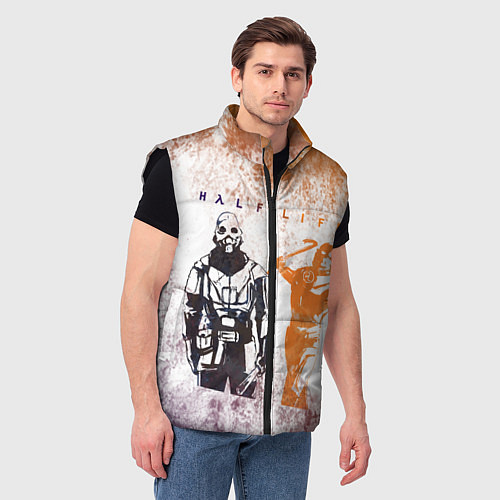 Мужской жилет Half life attack / 3D-Черный – фото 3