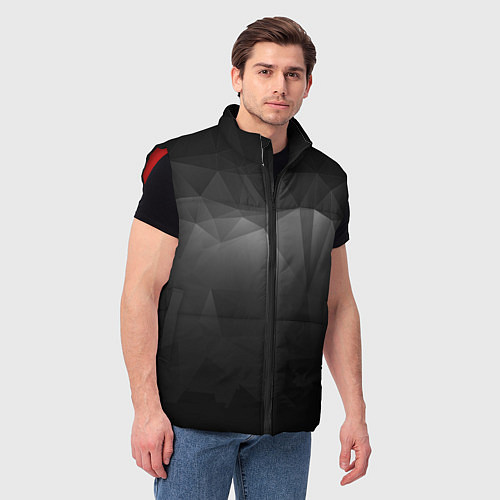Мужской жилет GRAY GEOMETRY / 3D-Красный – фото 3