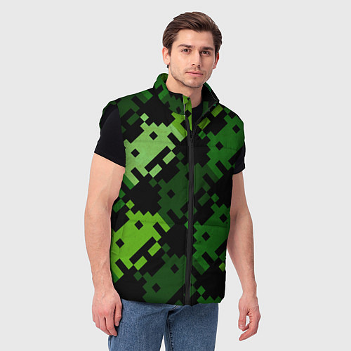 Мужской жилет Space Invaders / 3D-Черный – фото 3