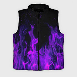 Мужской жилет ФИОЛЕТОВЫЙ ОГОНЬ, цвет: 3D-черный
