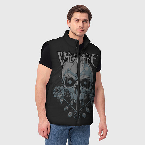 Мужской жилет Bullet For My Valentine / 3D-Черный – фото 3