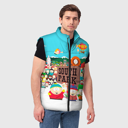 Мужской жилет South Park / 3D-Черный – фото 3