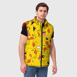 Мужской жилет Pikachu, цвет: 3D-красный — фото 2