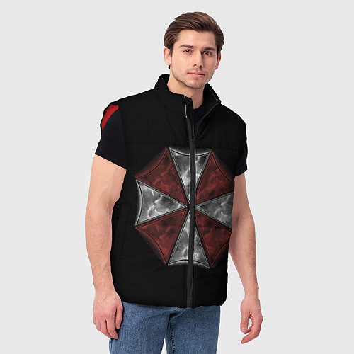Мужской жилет Umbrella Corporation / 3D-Красный – фото 3