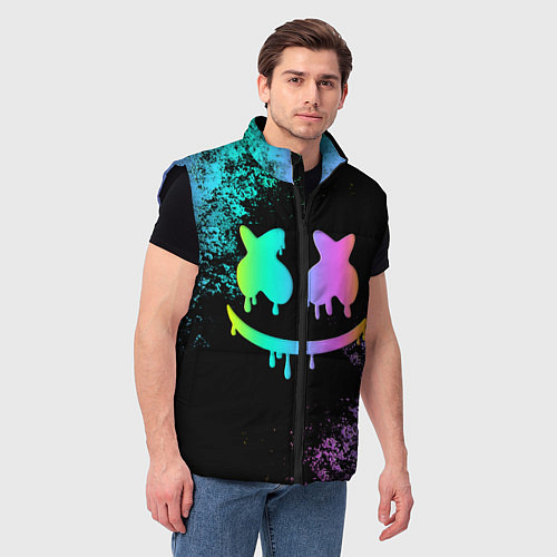 Мужской жилет Marshmello / 3D-Черный – фото 3