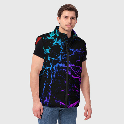 Мужской жилет МРАМОР NEON / 3D-Красный – фото 3