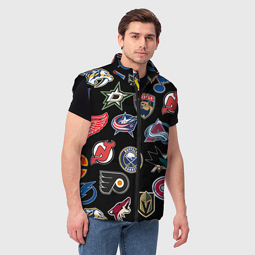 Мужской жилет NBA PATTERN / 3D-Черный – фото 3
