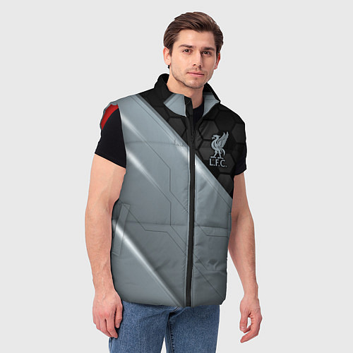 Мужской жилет Liverpool FC / 3D-Красный – фото 3