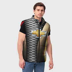 Мужской жилет CHEVROLET, цвет: 3D-красный — фото 2