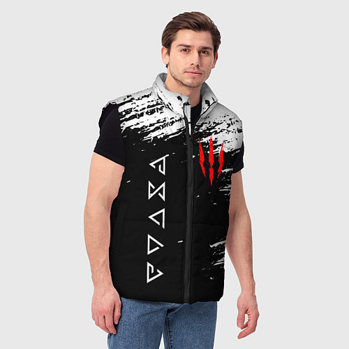 Мужской жилет ВЕДЬМАК / 3D-Черный – фото 3