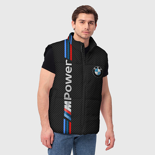 Мужской жилет BMW POWER CARBON / 3D-Черный – фото 3