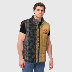 Мужской жилет СССР, цвет: 3D-красный — фото 2