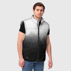 Мужской жилет Лес, цвет: 3D-светло-серый — фото 2