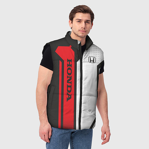 Мужской жилет Honda Driver team / 3D-Черный – фото 3