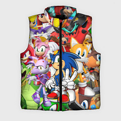 Мужской жилет Sonic ПЕРСОНАЖИ, цвет: 3D-светло-серый