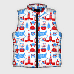 Мужской жилет РОССИЯ УЗОР, цвет: 3D-красный
