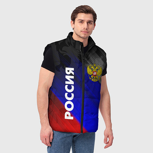 Мужской жилет РОССИЯ / 3D-Черный – фото 3