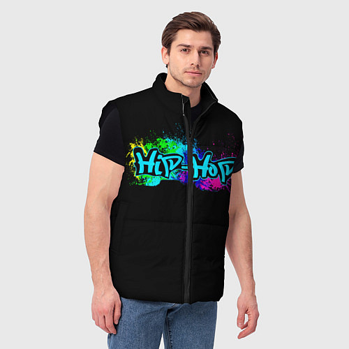 Мужской жилет Hip-Hop / 3D-Черный – фото 3