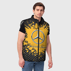 Мужской жилет Mercedes, цвет: 3D-светло-серый — фото 2