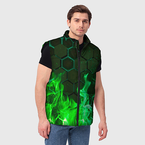 Мужской жилет Fire / 3D-Черный – фото 3