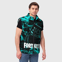 Мужской жилет Fortnite Marshmello, цвет: 3D-светло-серый — фото 2