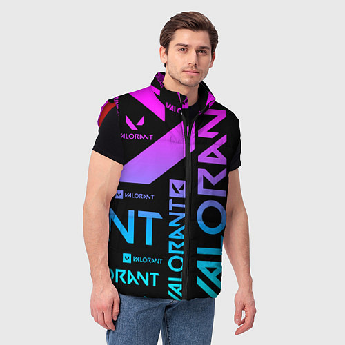 Мужской жилет Valorant / 3D-Красный – фото 3
