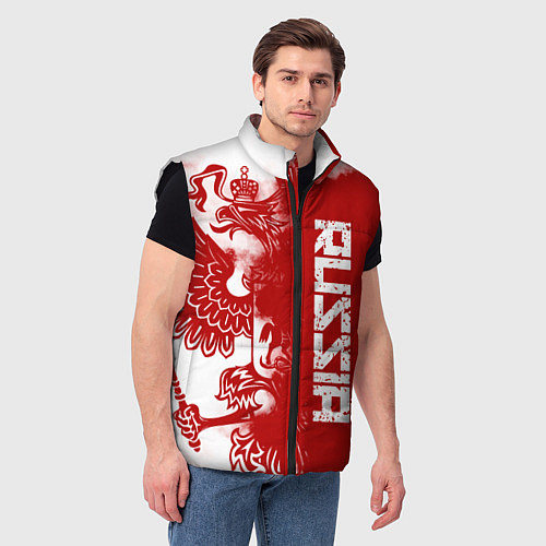Мужской жилет Russia / 3D-Черный – фото 3