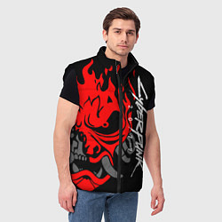 Мужской жилет CYBERPUNK 2077 SAMURAI, цвет: 3D-черный — фото 2
