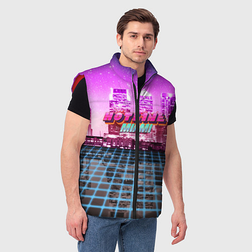 Мужской жилет HOTLINE MIAMI 2 / 3D-Красный – фото 3