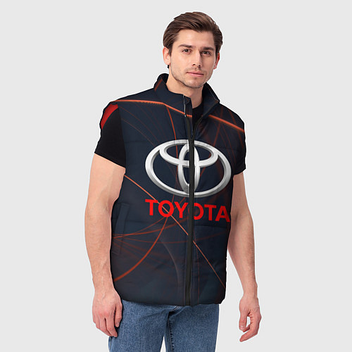 Мужской жилет TOYOTA / 3D-Красный – фото 3