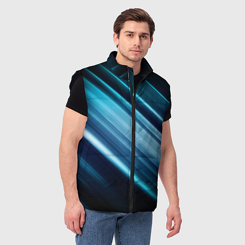 Мужской жилет GEOMETRY STRIPES / 3D-Черный – фото 3