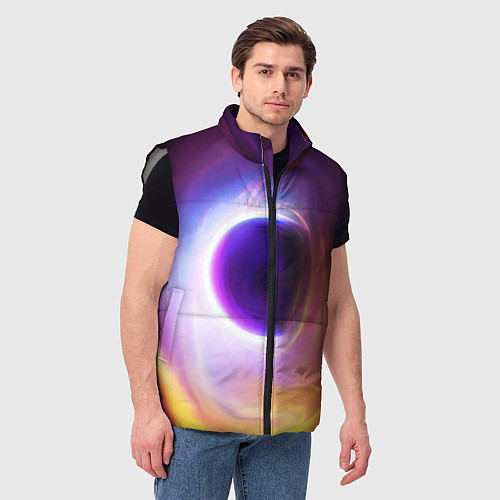 Мужской жилет ЧЁРНАЯ ДЫРА / 3D-Светло-серый – фото 3