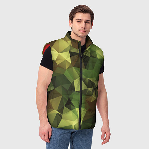 Мужской жилет МИЛИТАРИ / 3D-Красный – фото 3