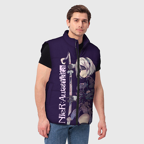 Мужской жилет Nier Automata / 3D-Черный – фото 3