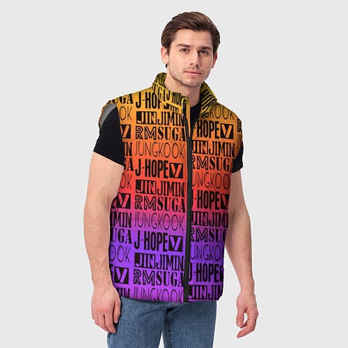 Мужской жилет BTS / 3D-Светло-серый – фото 3