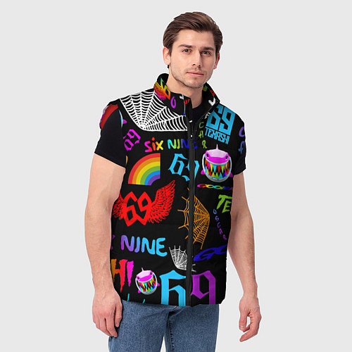 Мужской жилет 6IX9INE / 3D-Красный – фото 3