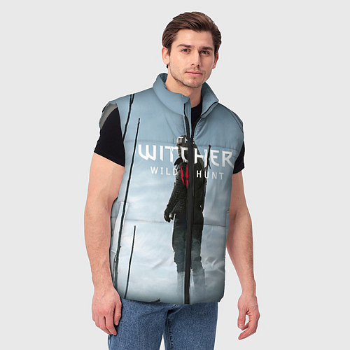 Мужской жилет The Witcher / 3D-Светло-серый – фото 3