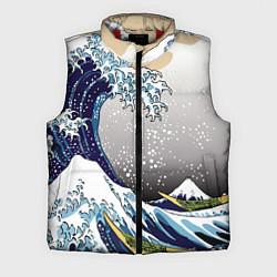 Мужской жилет The great wave off kanagawa, цвет: 3D-красный