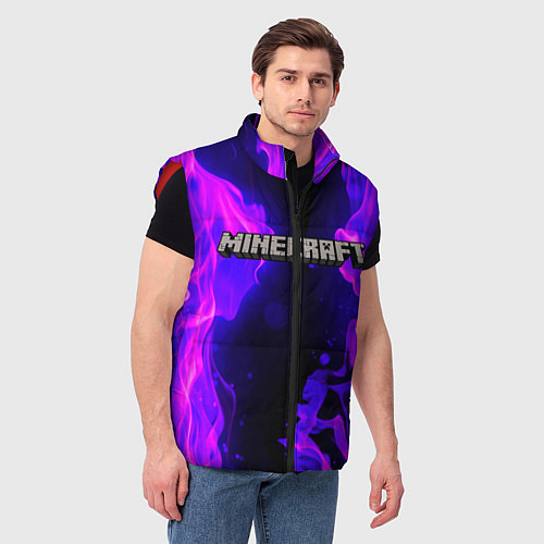 Мужской жилет MINECRAFT / 3D-Красный – фото 3