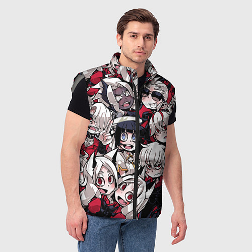 Мужской жилет Helltaker / 3D-Светло-серый – фото 3